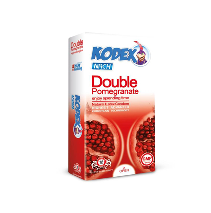 کاندوم دبل انار کدکس مدل Double Pomegranate بسته 12عددی