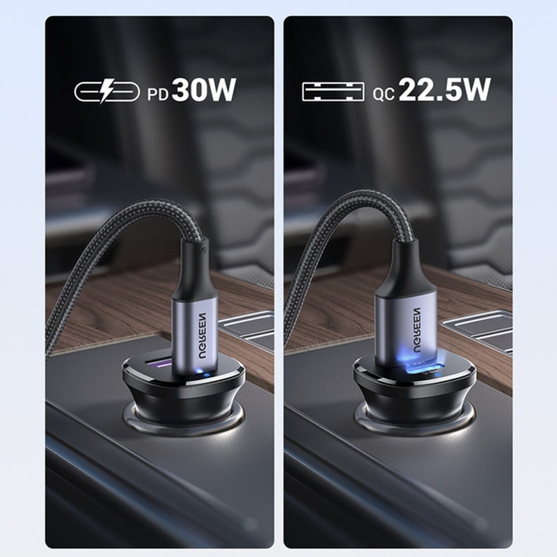 شارژر فندکی 30 وات یوگرین مدل ec305-25845