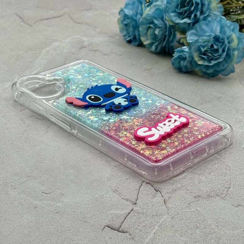 قاب گوشی Galaxy A07 سامسونگ اکلیلی بالشتی عروسکی برجسته طرح استیج STITCH کد 166455