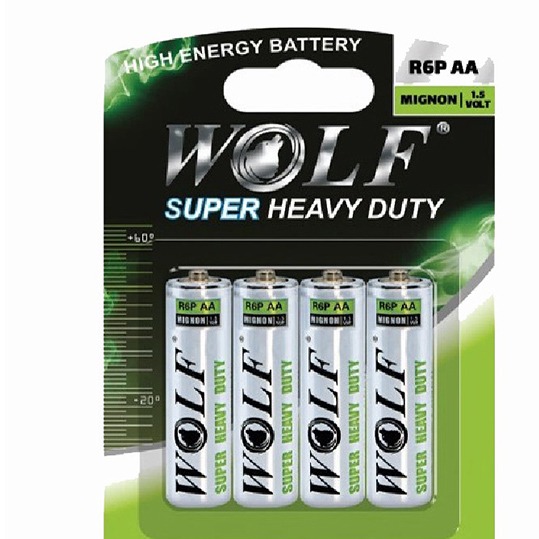 باتری قلمی کارتی Super Heavy Duty ولف (4عددی) کد 4053