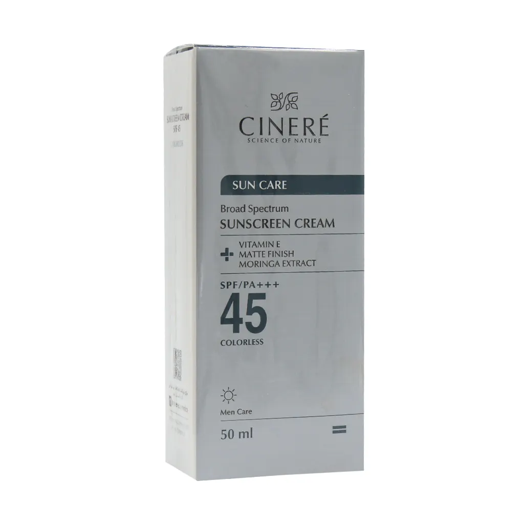 کرم ضد آفتاب آقایان سینره SPF45 حجم 50 میلی لیتر