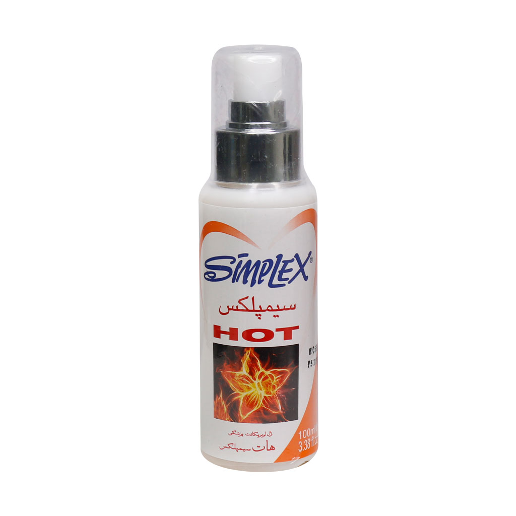 ژل لوبریکانت مدل hot سیمپلکس 100 میلی لیتری