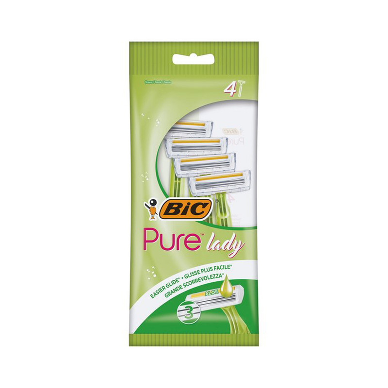 ژیلت بیک 3تیغه مدل Pure Lady بسته 4 عددی