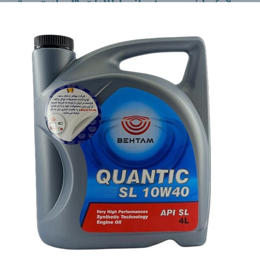 روغن موتور 4 لیتری SL پلاستیکی 10W40-بهتام توتال
