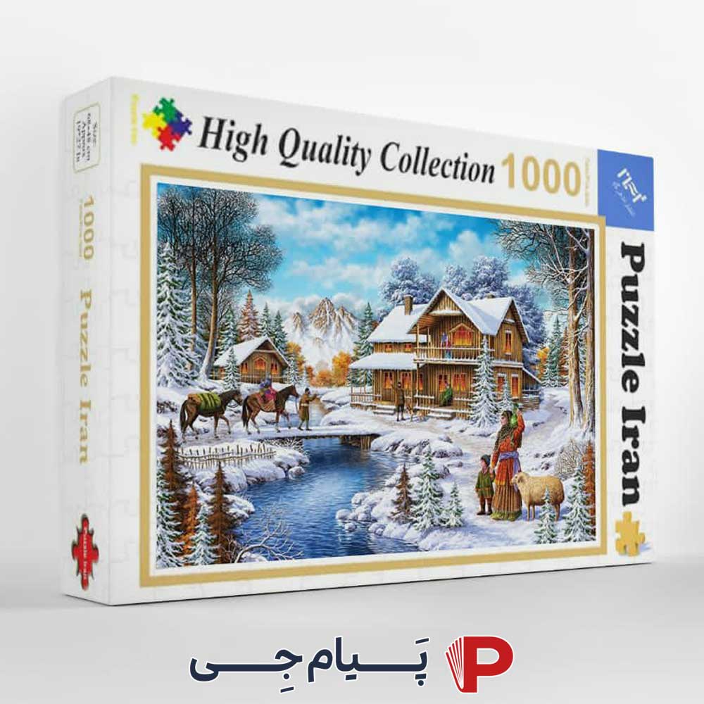 پازل 1000 تکه رودخانه برفی
