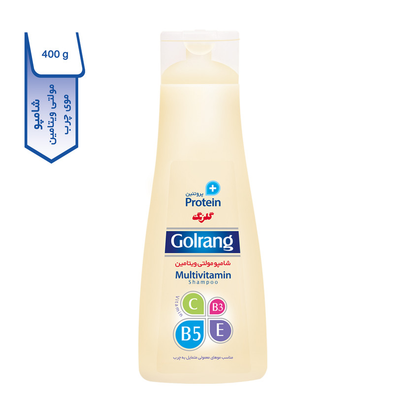 شامپو مولتی ویتامین مو گلرنگ سری Plus Protein مدل Oily Hair وزن 400 گرم