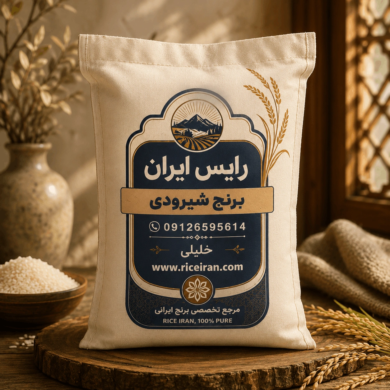 برنج شیرودی درجه یک 10 کیلویی