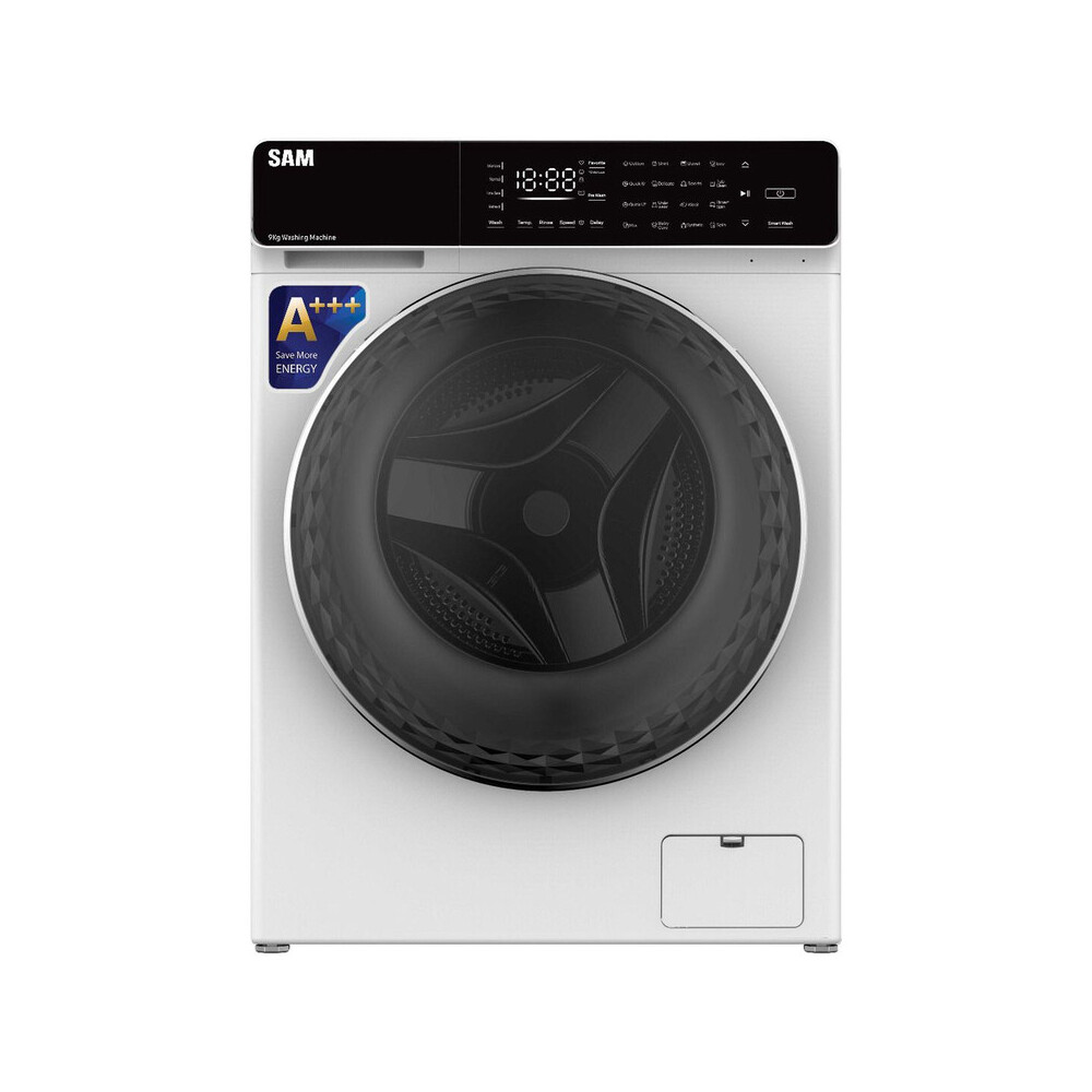 ماشین لباسشویی اتوماتیک سام مدل DD-P1485/W با ظرفیت 9 کیلوگرم
