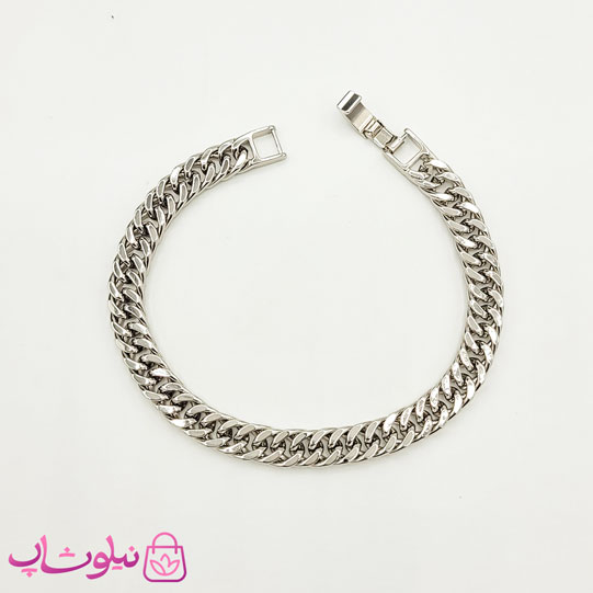 دستبند ژوپینگ زنانه کارتیه نقره ای 20 سانت 7 میل کد 4891