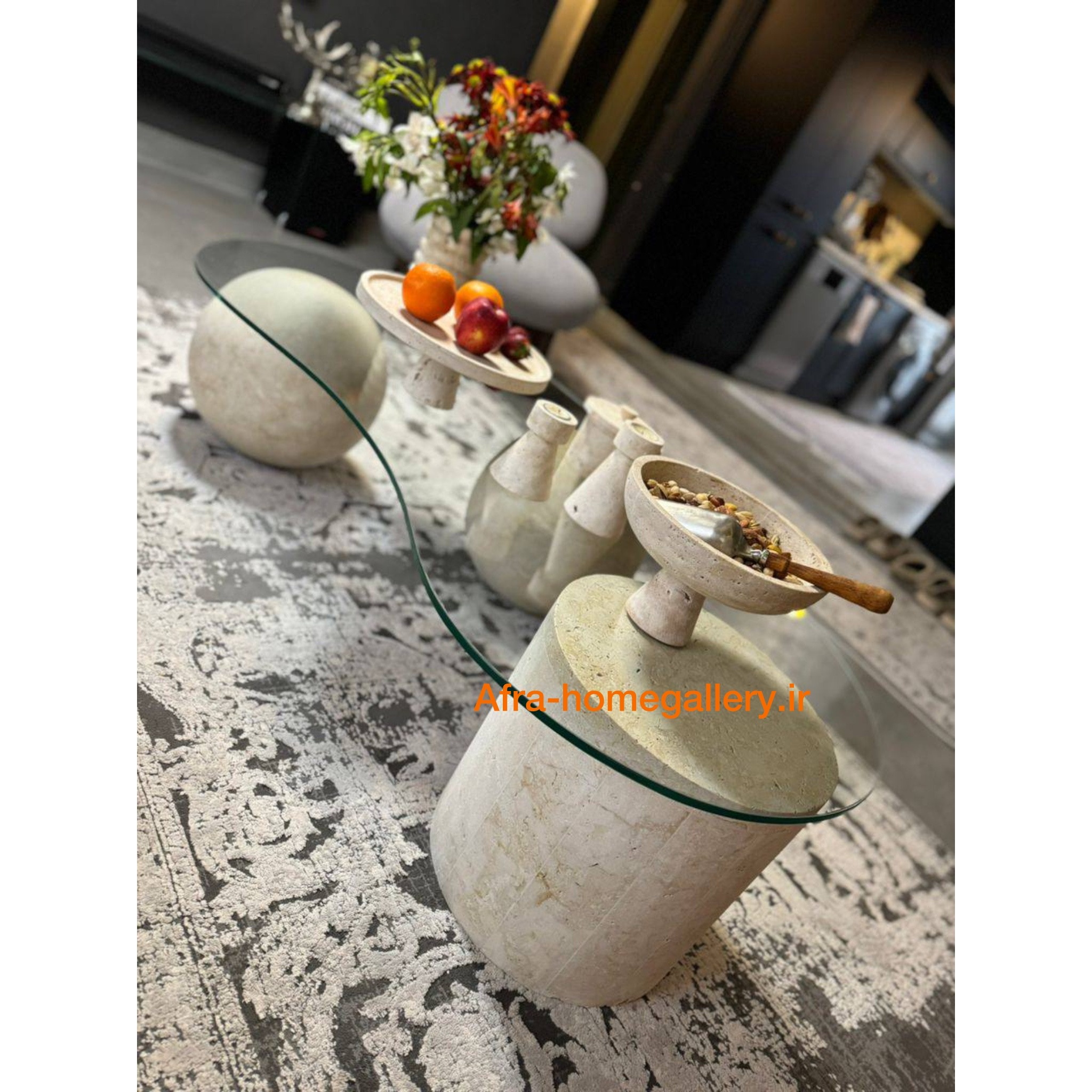 جلو مبلی سنگی سولار(پایه استوانه)