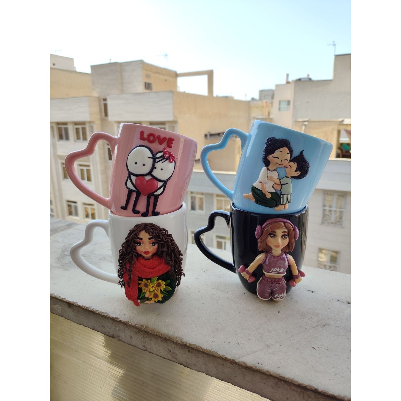 ماگ وارداتی فانتزی دست ساز کادویی دارای جعبه