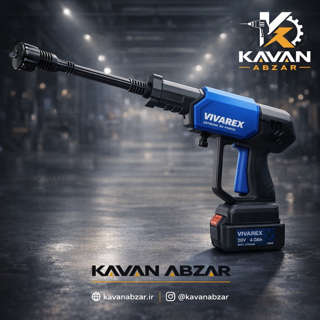 کارواش شارژی دو باطری برند ویوارکس مدل VR2425V2-PW