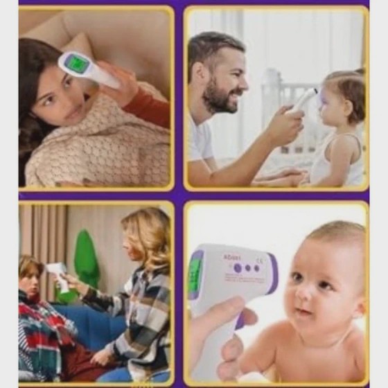 تب سنج دیجیتال لیزری مادون قرمز AD801کدfa