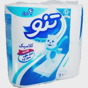 دستمال توالت تنو بسته 4 عددی