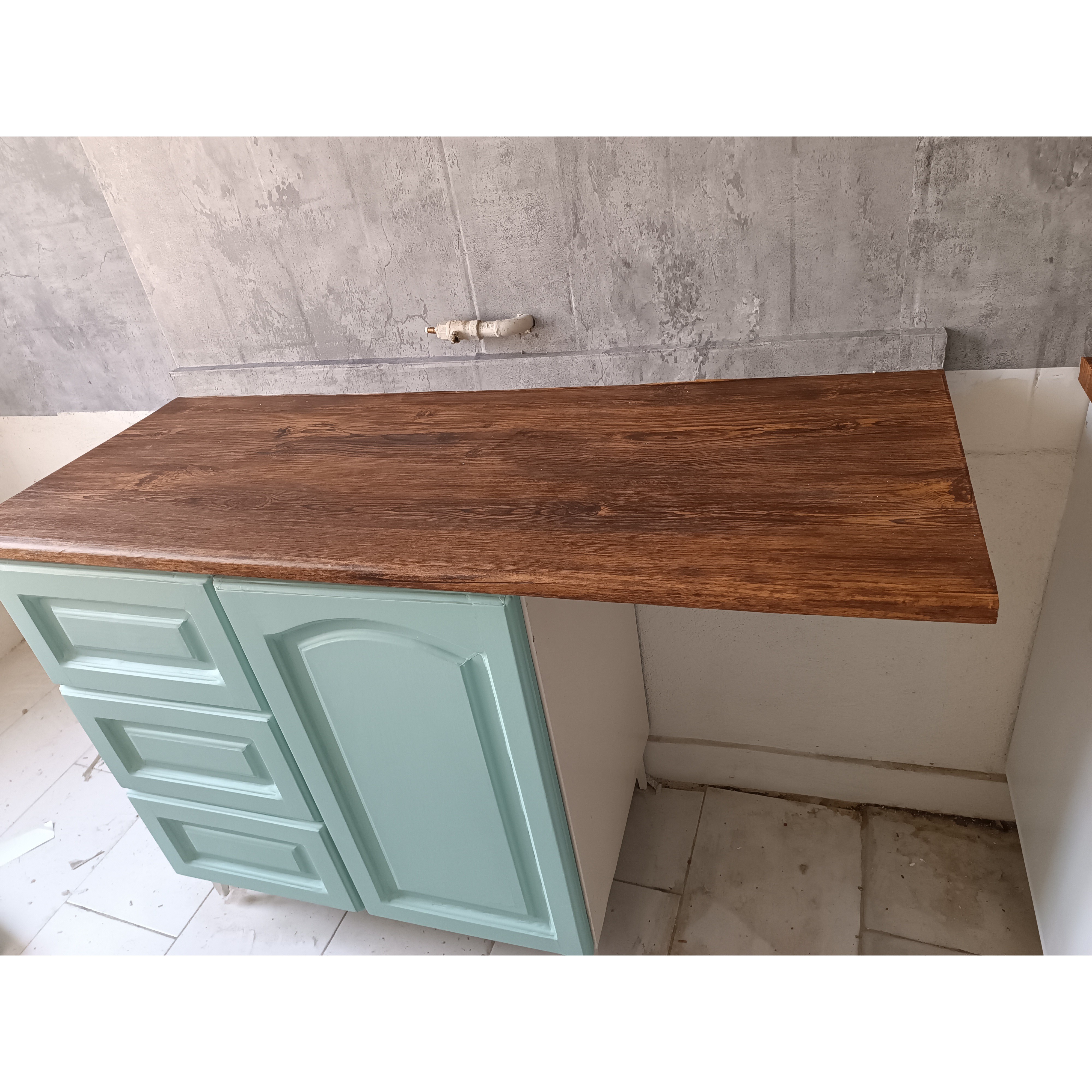 برچسب کابینت طرح چوب کد 6246 آنتیک قهوه ای