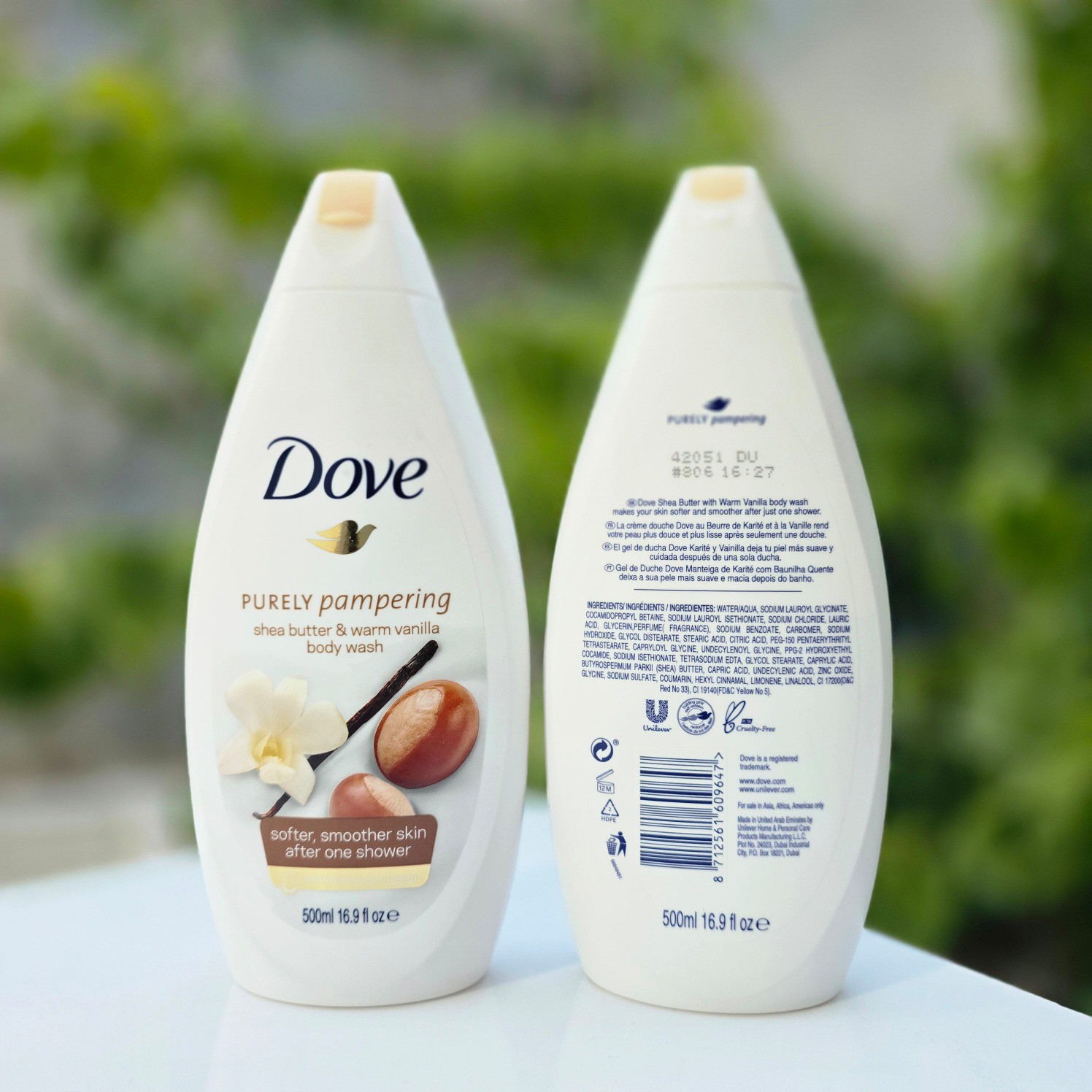 شامپوبدن کرمی Dove با رایحه شی باتر و وانیل