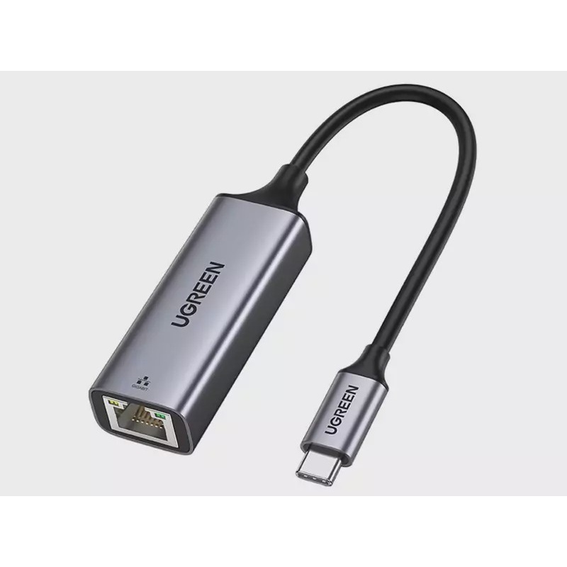 تبدیل تایپ سی به LAN یوگرین Ugreen CM199 50737 Type C To Ethernet Converter 10 100 1000 Mbps Support