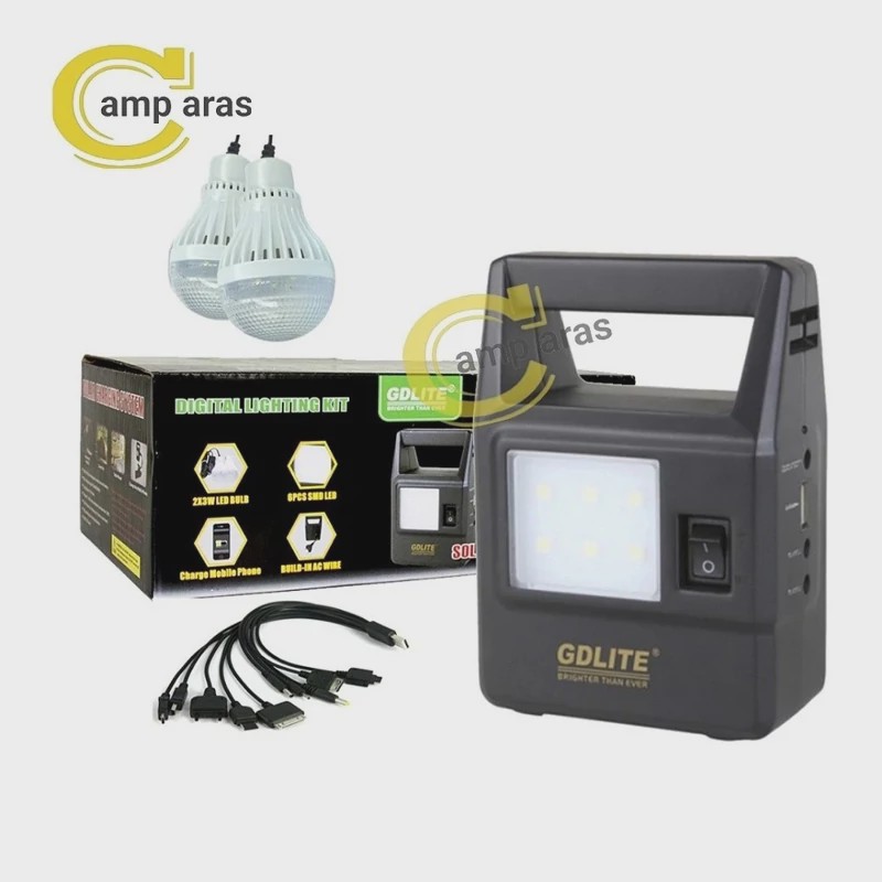 نورافکن و پروژکتور شارژی خورشیدی جی دی لایت مدل GDLITE GD-8030