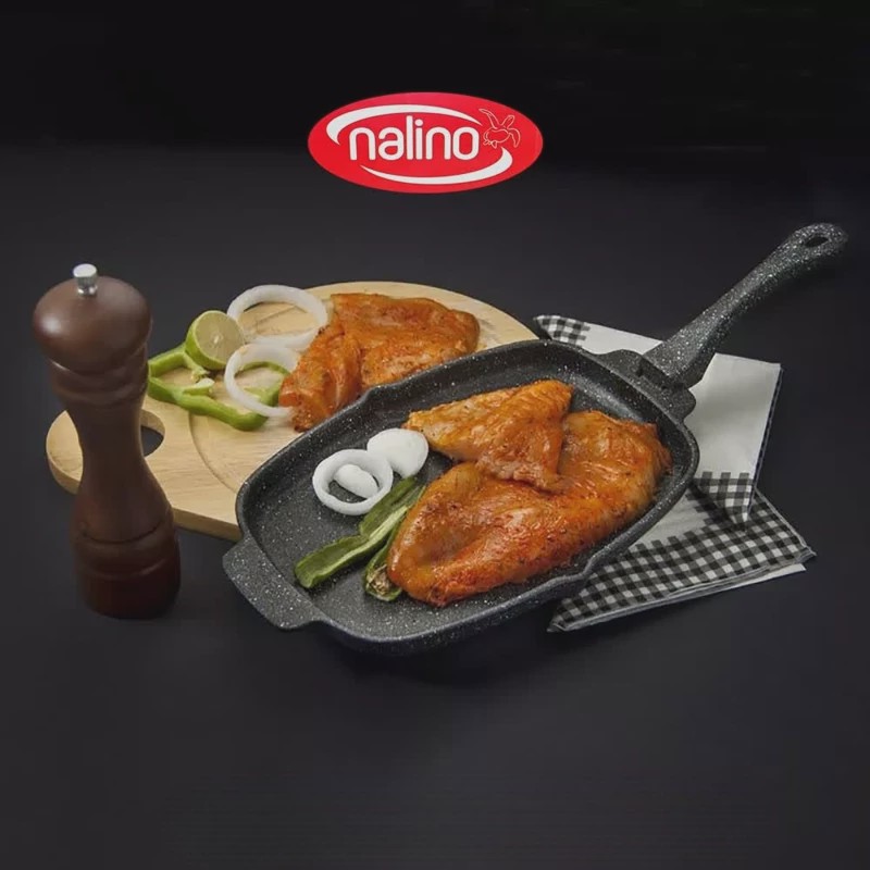 تابه تک دسته چدن سایز 24 نالینو مدل فابیا کد 01164 با ضمانت 24 ماهه ارسال رایگان