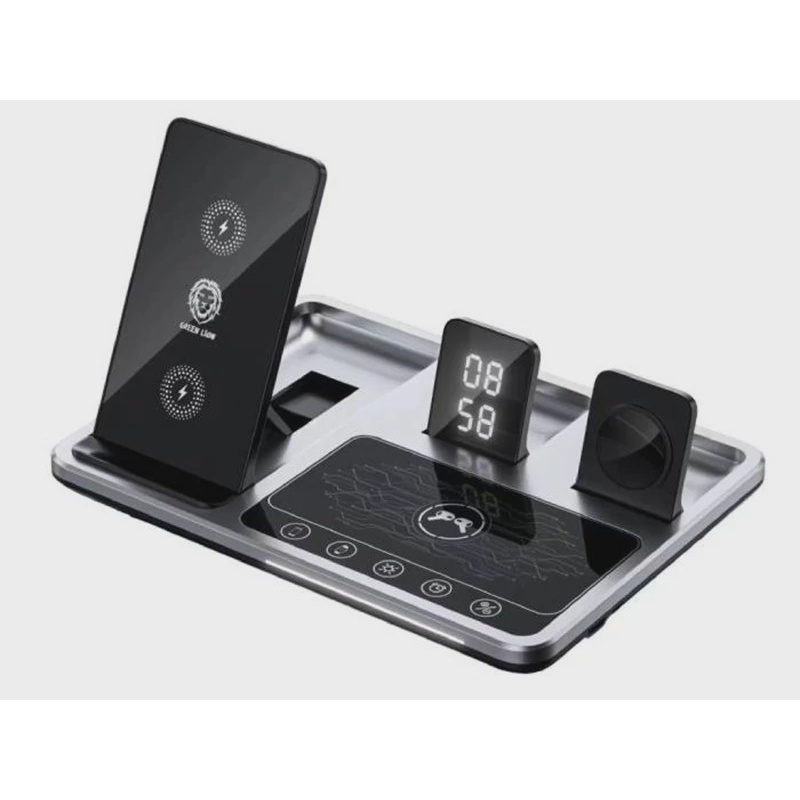شارژر وایرلس چندکاره گرین Green 4 in 1 Wireless Charger Station GN4IN1WCS
