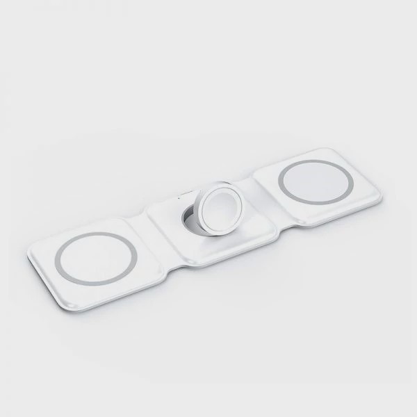 شارژر رومیزی سه کاره بی سیم Three-function wireless desktop charger