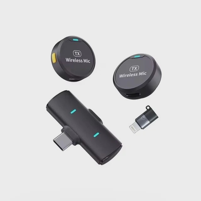 میکروفون یقه ای مدل M1 با پورت آیفون و تایپ سی
