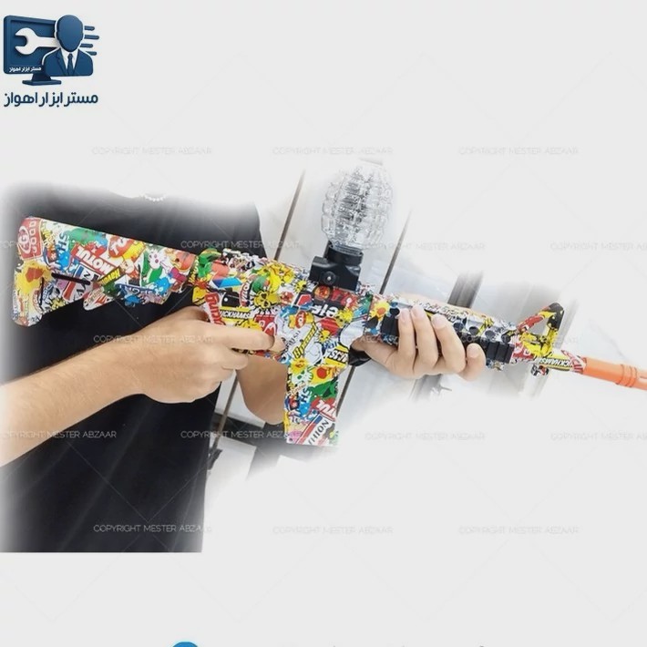 تفنگ شارژی تیر ژله ای طرح دار ام 4 مدل M4A1 WATER BOMB GUN
