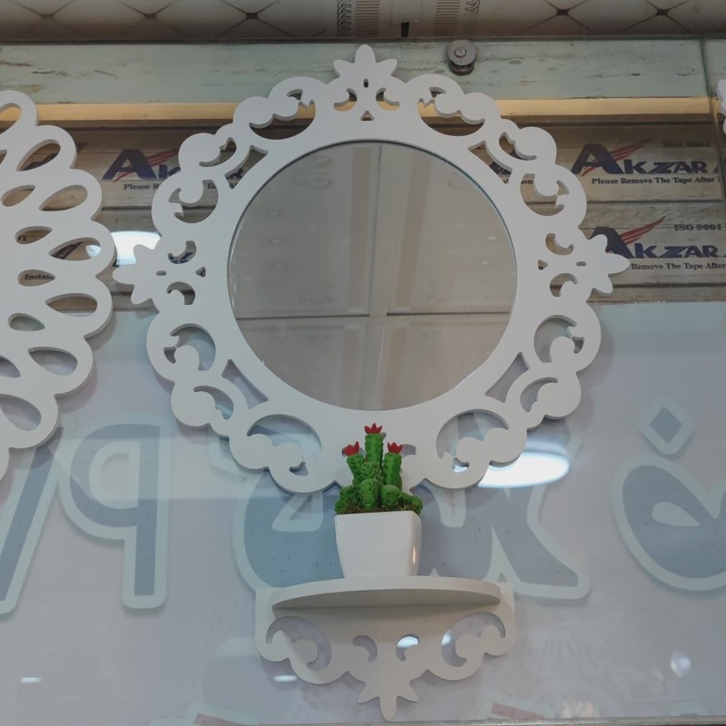 آینه کنسول نیلوفر مناسب حمام توالت ضدآب