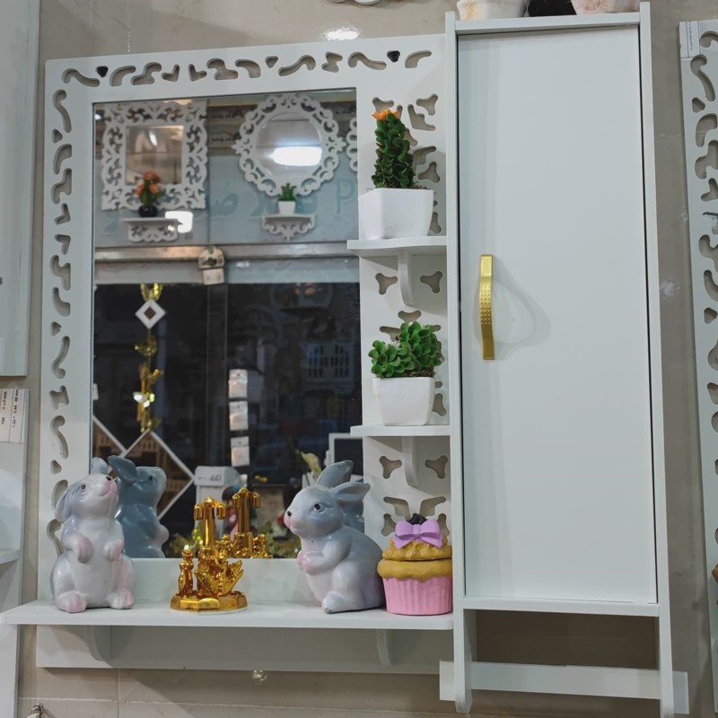 آینه شلف باکس دار سایز بزرگ عمودی