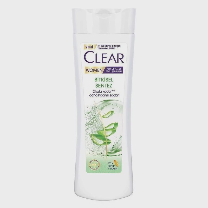 شامپو کلیر زنانه ترکیه ضد شوره و ضد ریز ش 350 میل ( Bitkisel Sentez ) CLEAR
