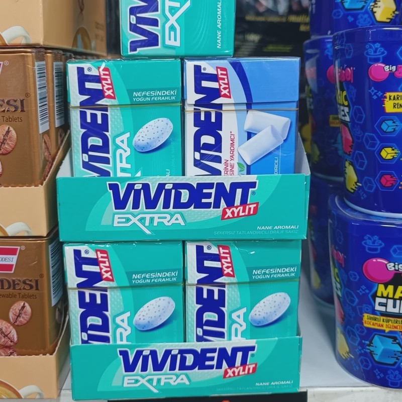 آدامس نعنایی ویویدنت مدل Extra وزن 21 گرم