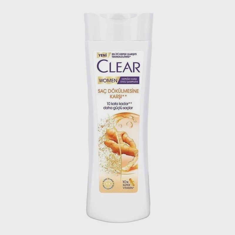 شامپو کلیر زنانه ترکیه ضد شوره و ضد ریز ش 350 میل (Sac Dokulmesine Karsi) CLEAR