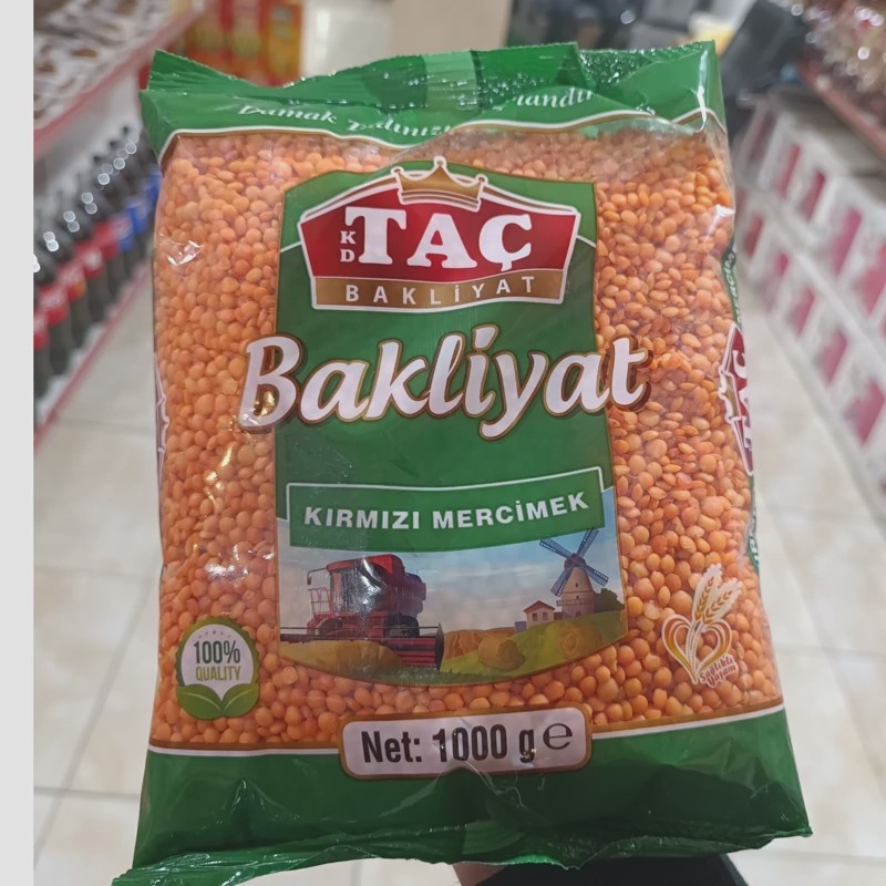 دال عدس تاچ Bakliyat وزن 1000 گرم