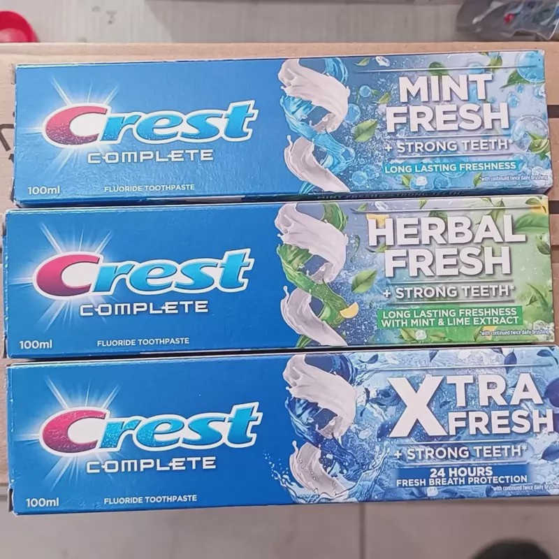 خمیردندان CRESTکرست مدل COMPLETE XTRA FRESH حجم100میلی لیتر اصلی