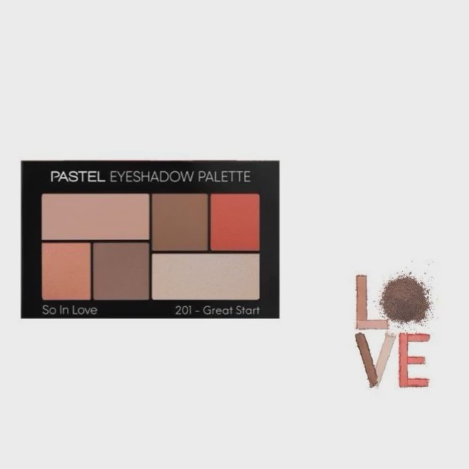پالت سایه 6 رنگ پاستل شماره 201 pastel