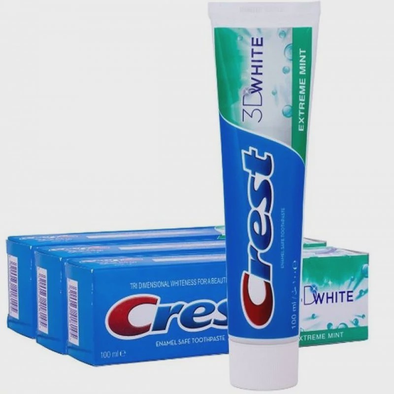 خمیر دندان کرست سفید کننده 3D White اصل آلمان حجم 100 میل