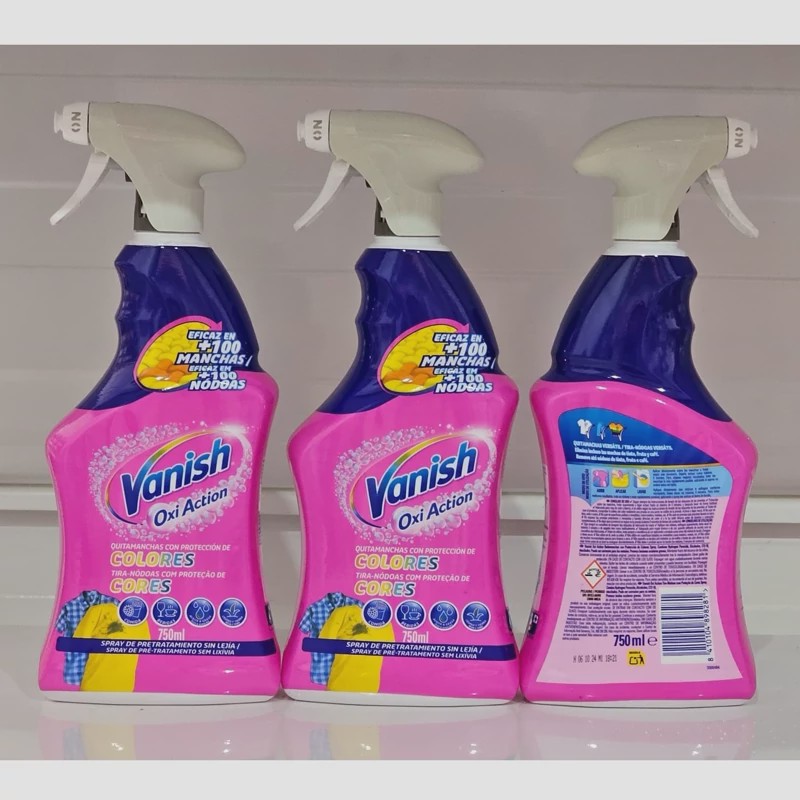 ژل لکه بر لباس ونیش Vainsh مدل oxi action حجم 750 میل