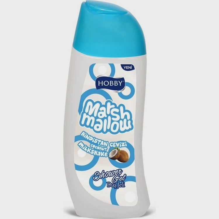 شامپو بدن هوبی مدل Marsmallow حاوی عصاره نارگیل 500 میل