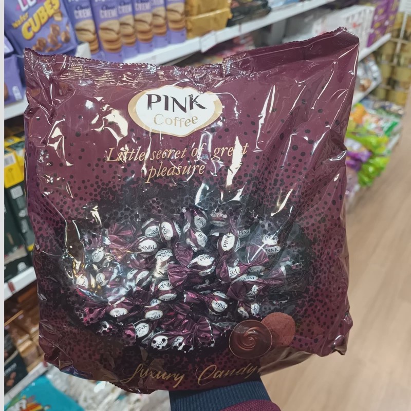 شکلات ترافل پینک با طعم قهوه 1 کیلوگرمیpink truffle