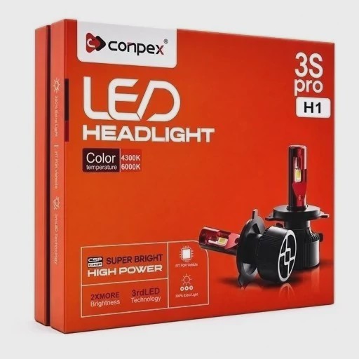 هدلایت کانپکس مدل 3S PRO پایه 9005 با گارانتی