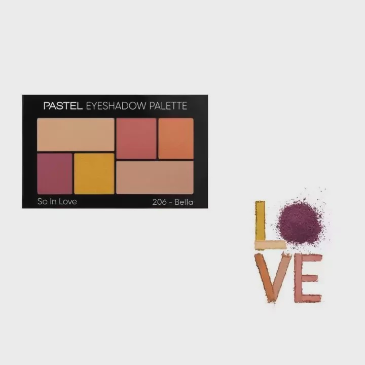 پالت سایه 6 رنگ پاستل شماره 206 pastel