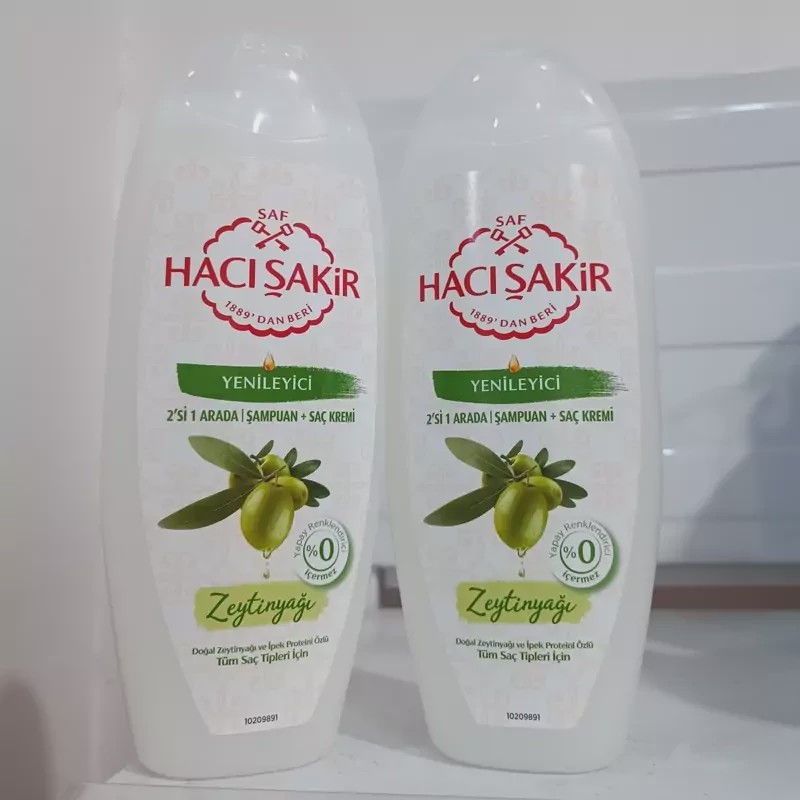 شامپو روغن زیتون حاج شاکر مناسب تمامی موها Haci sakir حجم 500
