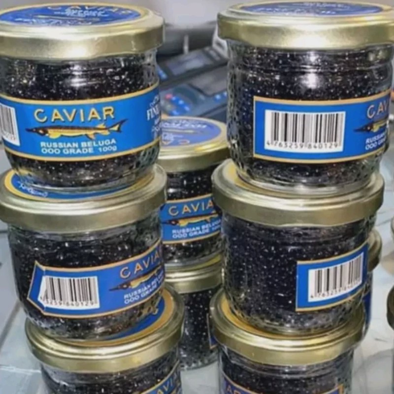 50 عدد بلوگا آذربایجان وزن 100 گرم ا Beluga Caviar