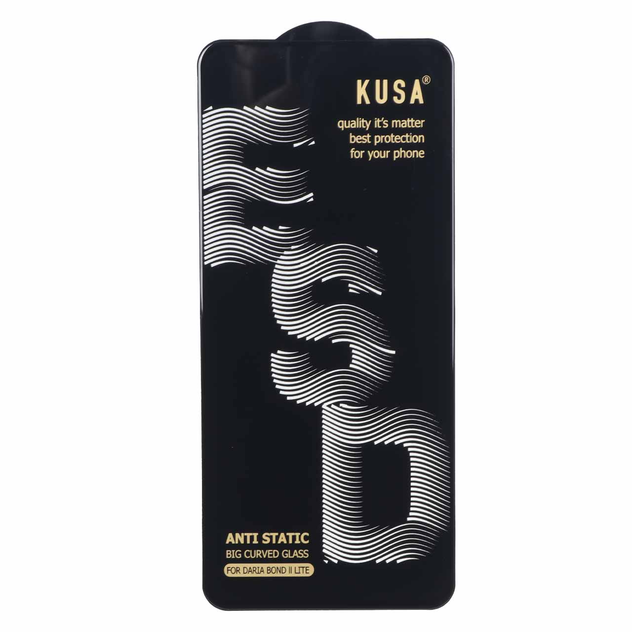 گلس محافظ صفحه نمایش شیشه ای درجه یک آنتی استاتیک Full Cover Kusa Anti Static ESD داریا باند 2 لایت - Daria Bond 2 Lite