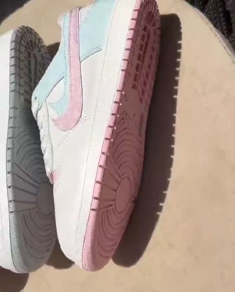 کتونی ترند نایک جردن گلدار شیک سفید آبی صورتی زنانه دخترانه کفش ونس کتانی نایکی NIKE اسپرت سصبپ رانینگ پیاده روی ورزشی