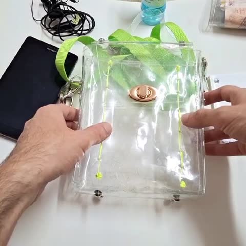 کیف رودوشی زنانه طلقی شفاف