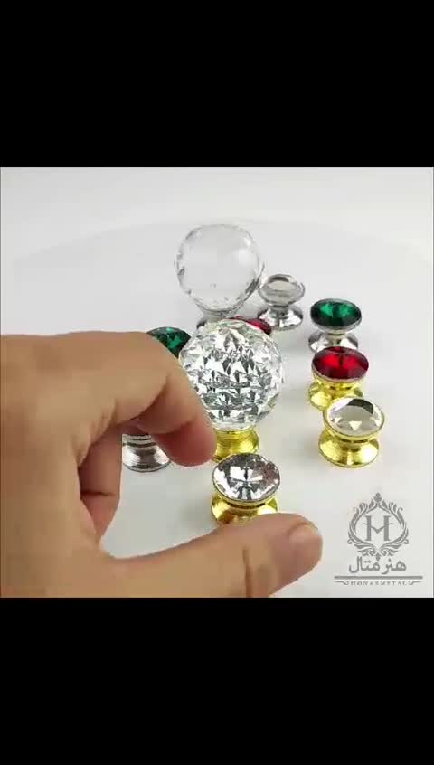 دستگیره تک پیچ نگین دار 18 میل