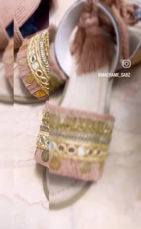ست صندل و کیف زیبای پولکی