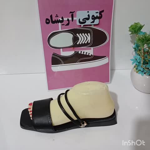 صندل دخترانه زنانه مشکی کد 195