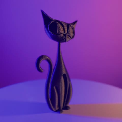 مجسمه دکوری گربه کارتونی فانتزی